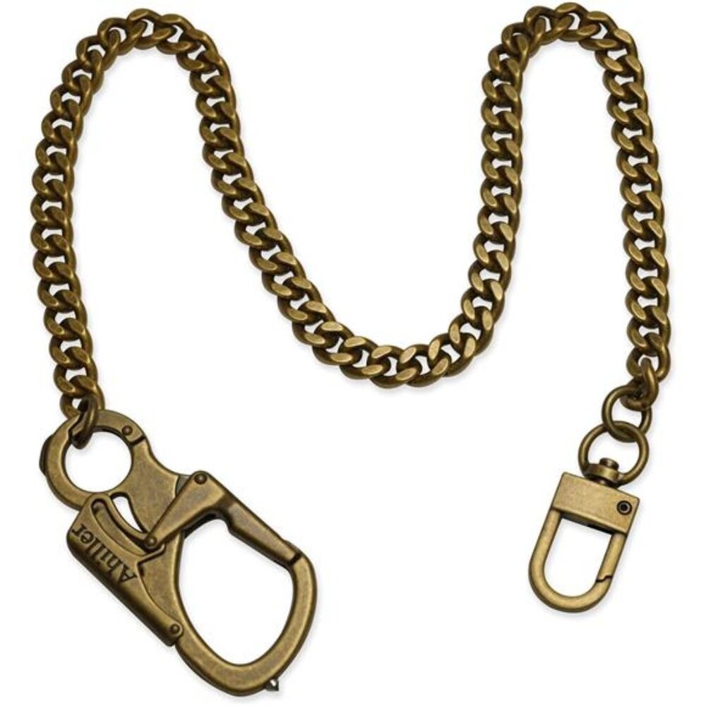 Wallet Chain for Men Lockable Carabiner with Tungsten Steel Taper Heavy Duty